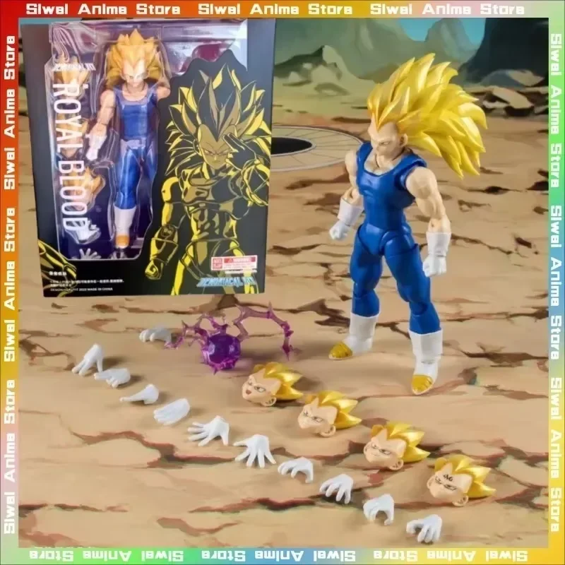 Demoniacal Fit Super Saiyan Goku Vegeta Royal Blood Action Figure Model Toys Anime Dragon Ball Desktop Ornament Collectible Gift