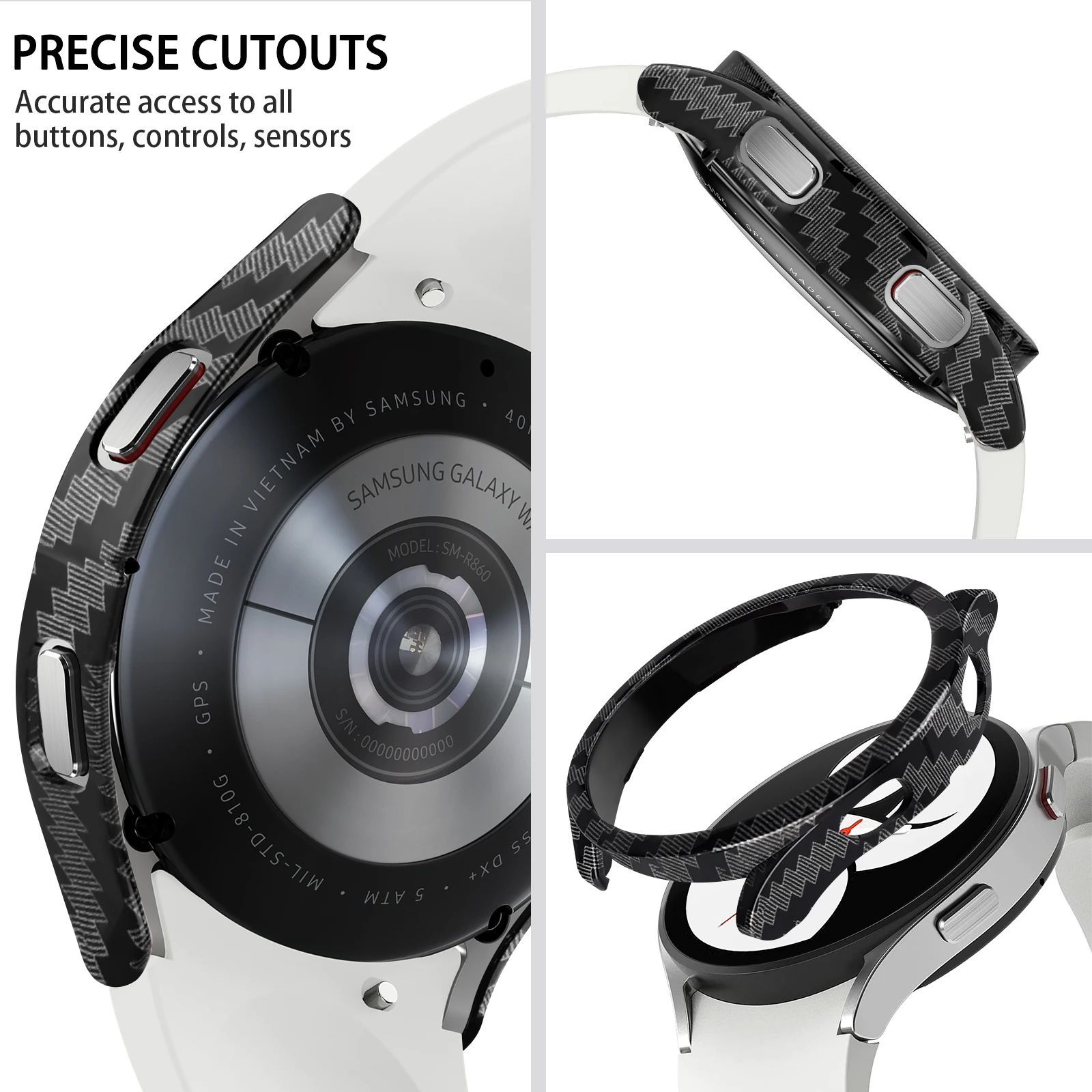 Защитный чехол для часов Samsung Galaxy Watch 4, 40 мм, 44 мм, 42 мм, 46 мм