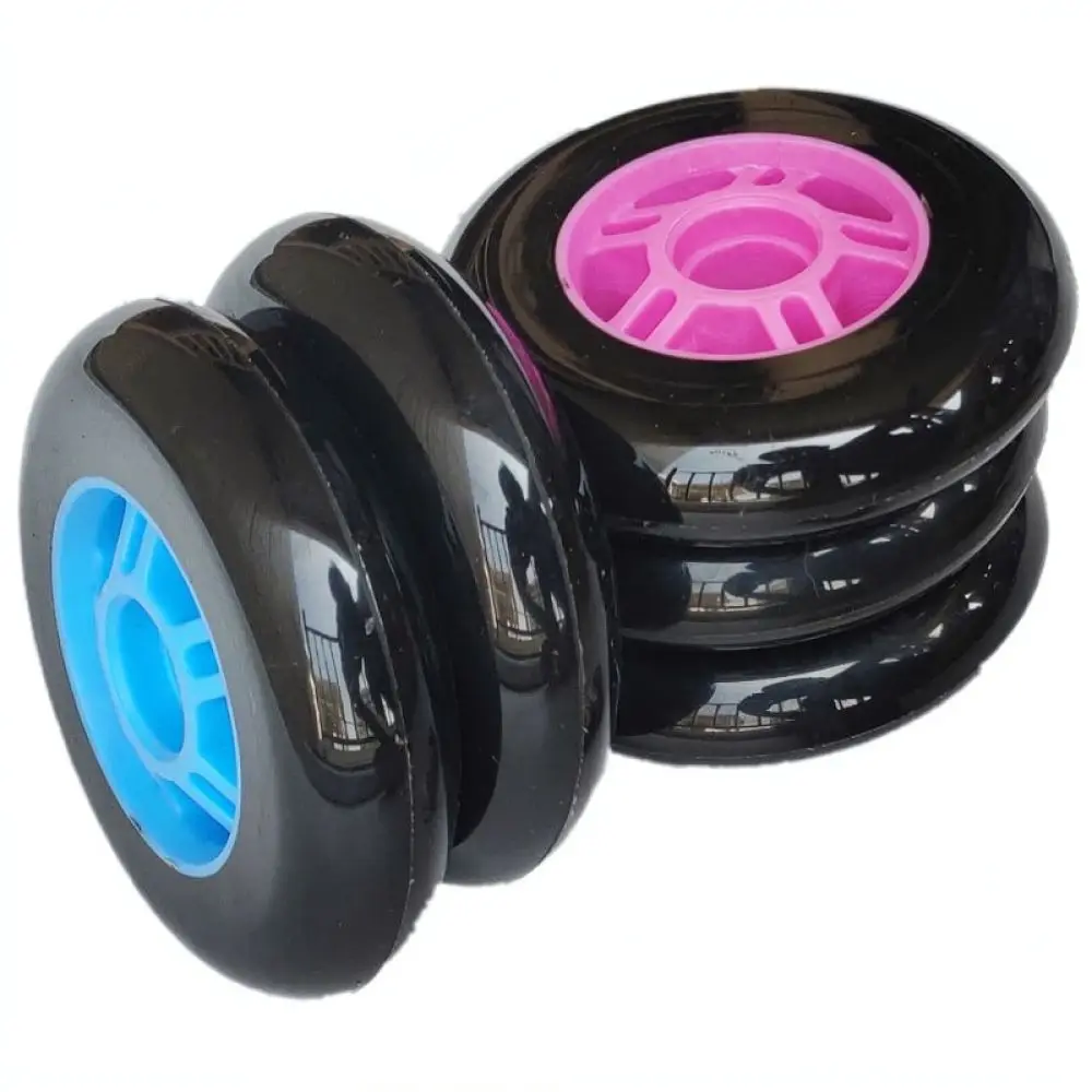 Replacement 100mm PU Wheel High Elasticity Polyurethane Skates Accessories For For Inline Roller Blade Scooter Trolley Wheel