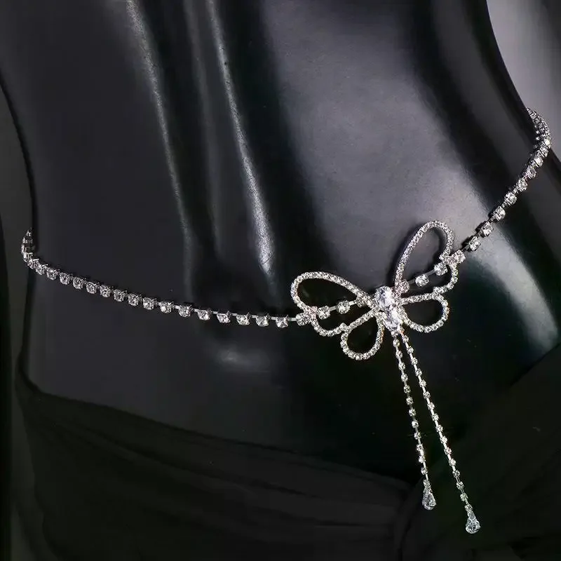 Chaîne de taille pour femmes, Style bohémien, décorée Turquoise, chaîne de corps, bijoux, accessoire de mode