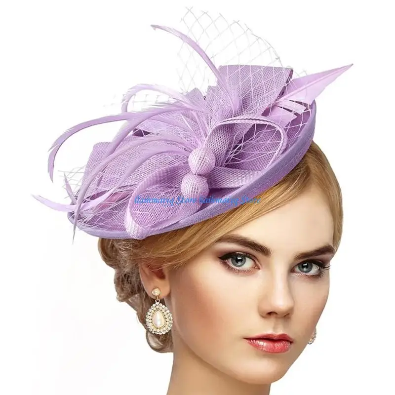 

573B Raffia Summer Hat With Accent Comfortable And Airy For Parties And Special Occasions