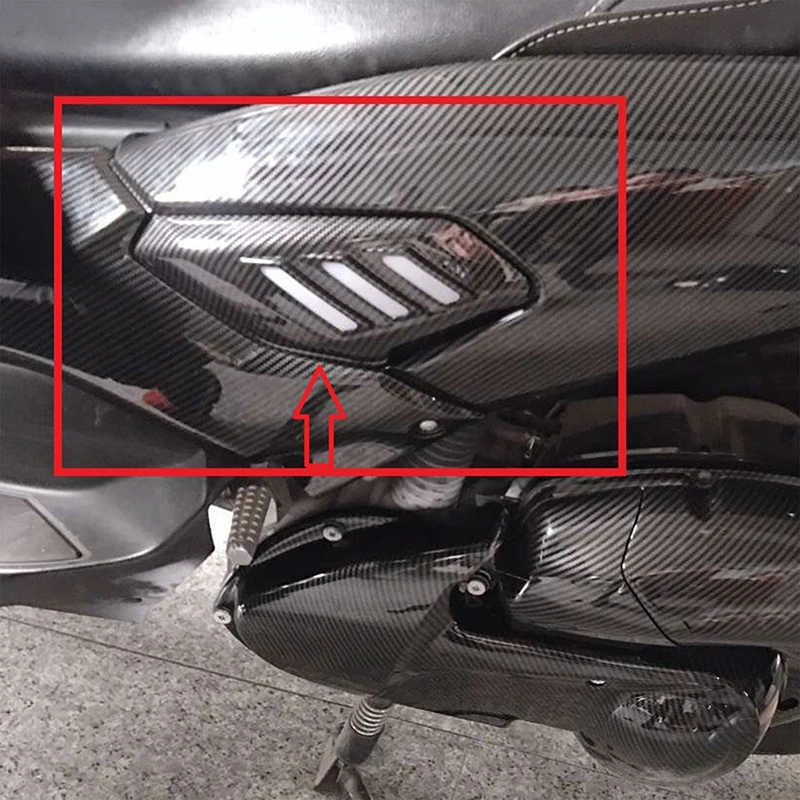 Carbon Fiber LED Side Cover Motorcycle Body Guard Protection Trim Night Riding Modified Part For YAMAHA NMAX155/125 2016-2019