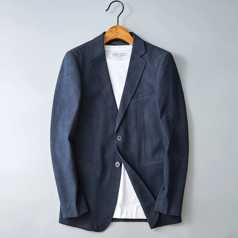 2024 Korean Style Men\'s Casual Suit High Velvet Fashion Business All Fashion Boutique Jacket Small Suit Jacket M-4XL