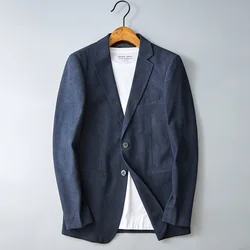 2024 Korean Style Men's Casual Suit High Velvet Fashion Business All Fashion Boutique Jacket Small Suit Jacket   M-4XL