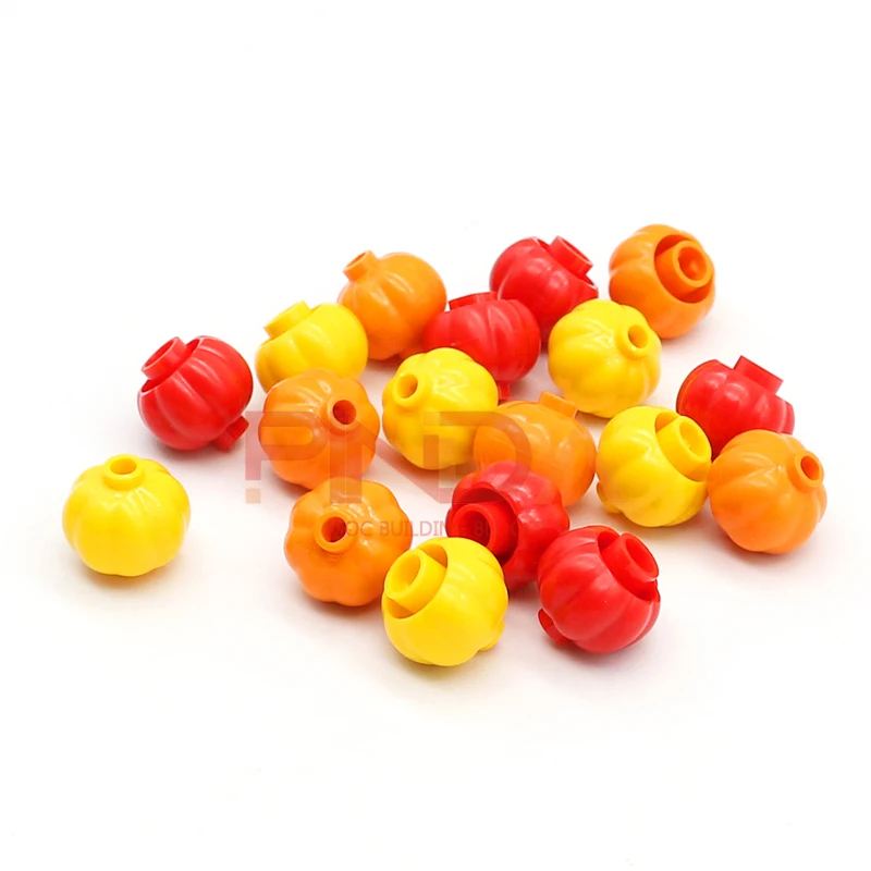 

Совместим с MOC 20 шт. 51270 аксессуары для головных уборов с тыквой, страшный шлем-призрак, строительные блоки для еды