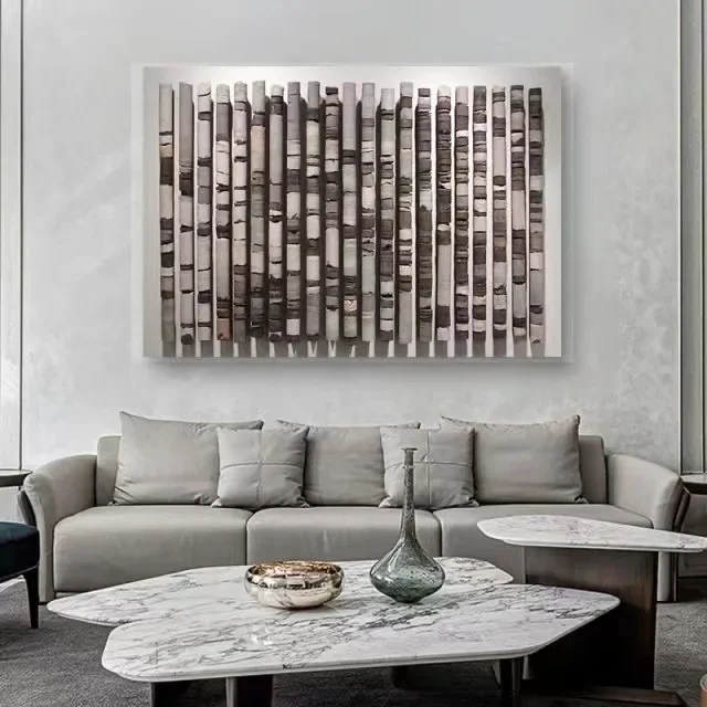 Light soft pottery high-end light luxury entrance decorative painting three-dimensional installation painting