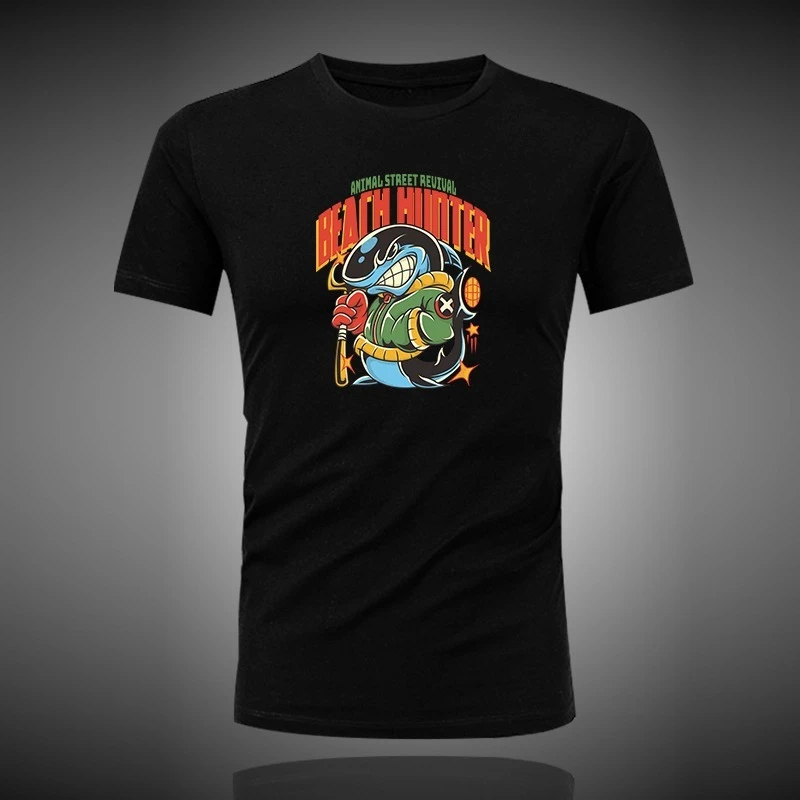 

High-quality cotton-patterned T-shirts for men and women in summer 2025 loose and casual short-sleeved for outdoor sports