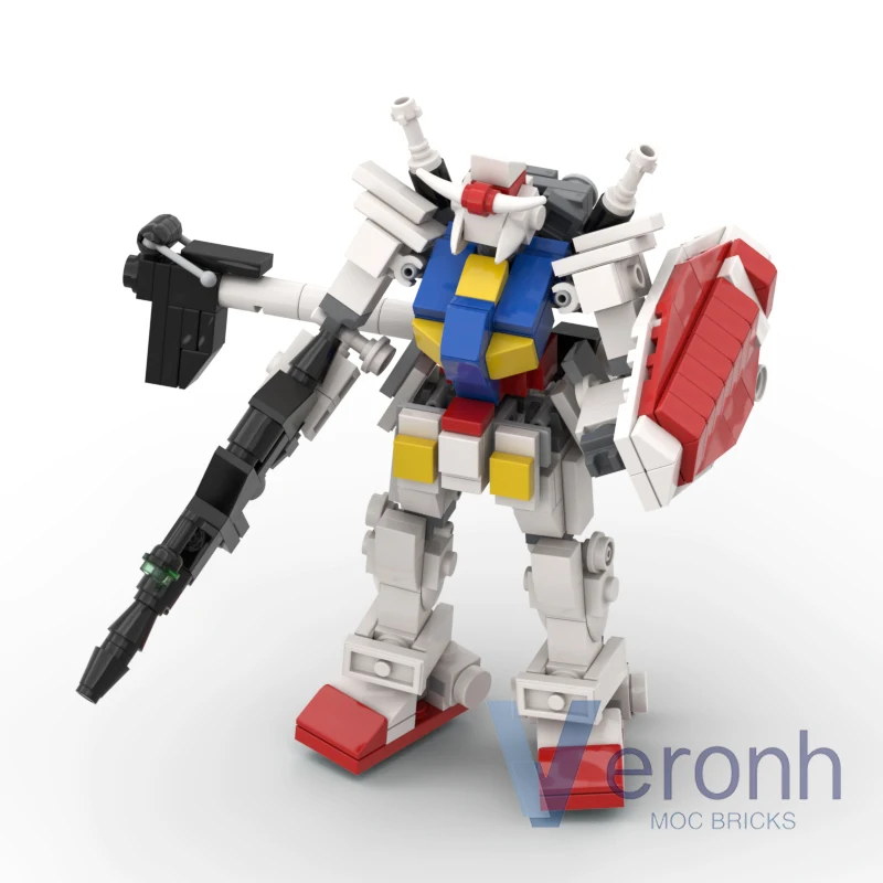 276 PCS MOC RX-78-2 Mecha Model Building Blocks Kit Creative Robot Action Figure Assembly Bricks Mindstorms Kid Toys Boy Gifts