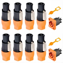 Powercon Connector 3 Pins 20A 250V Male Plug for Electric Drill LED Screen Stage Lighting Power Connecting