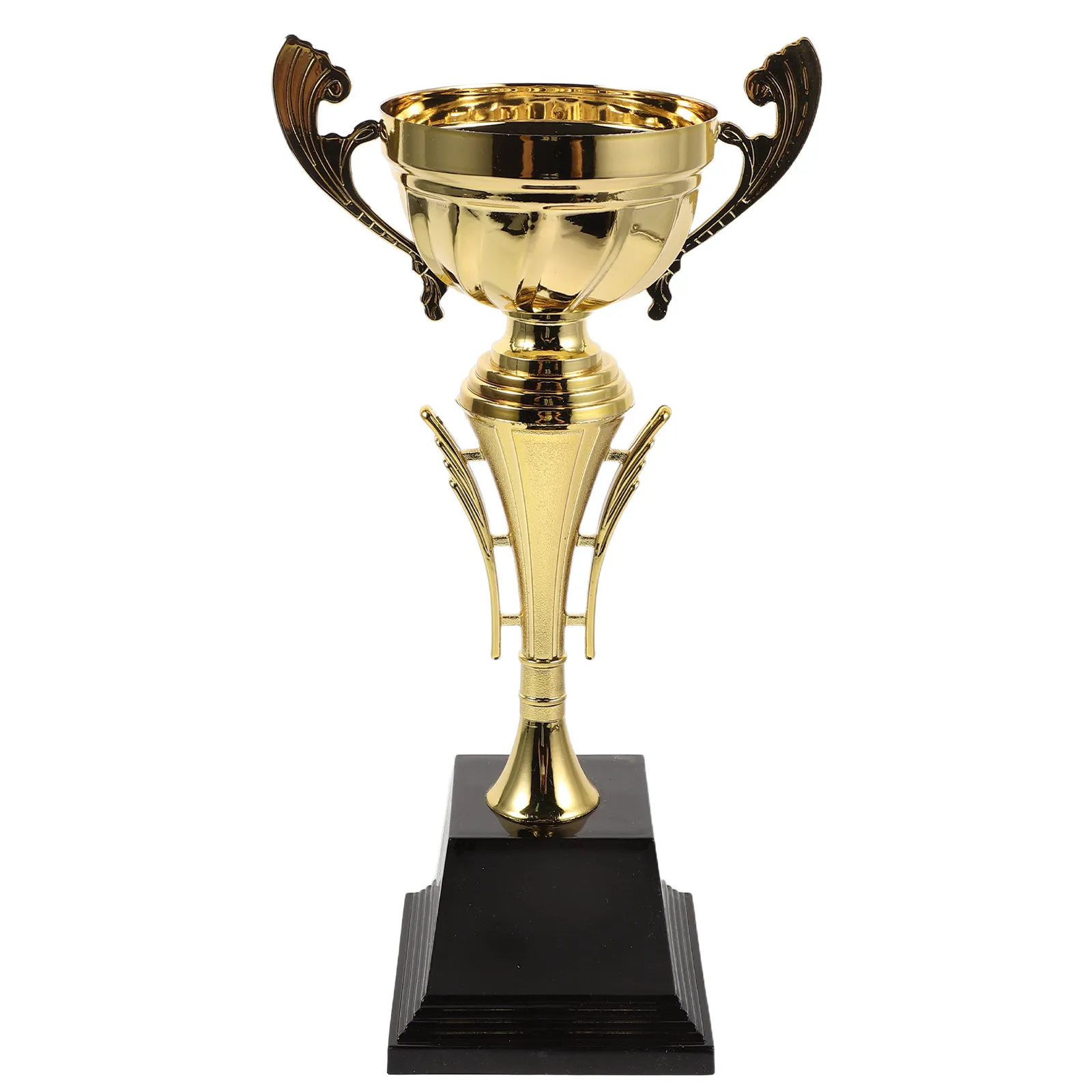 Large Metal Gold Trophy Cup 11 First Place Ribbon Sports Competition Award Soccer Tournament Team Trophy Championship Prize