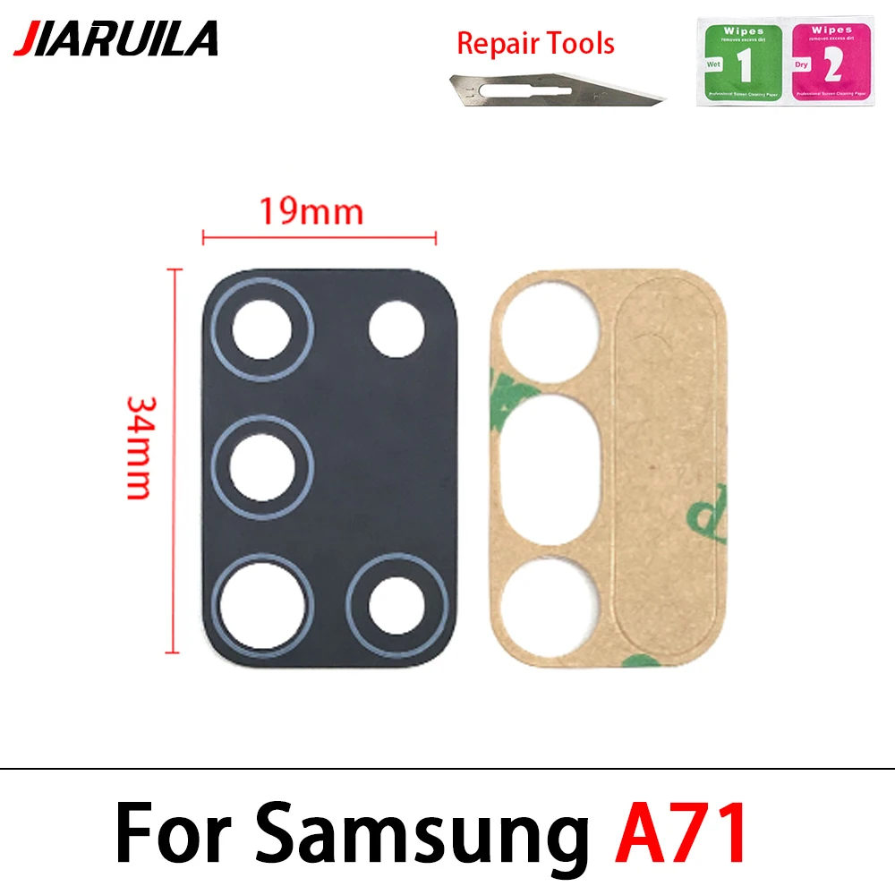 2Pcs Camera Glass Lens For Samsung A01 A11 A21 A21S A31 A41 A51 A71 A12 A31S A42 A32 A52 A72 Back Camera Lens Replacement Tools image 5