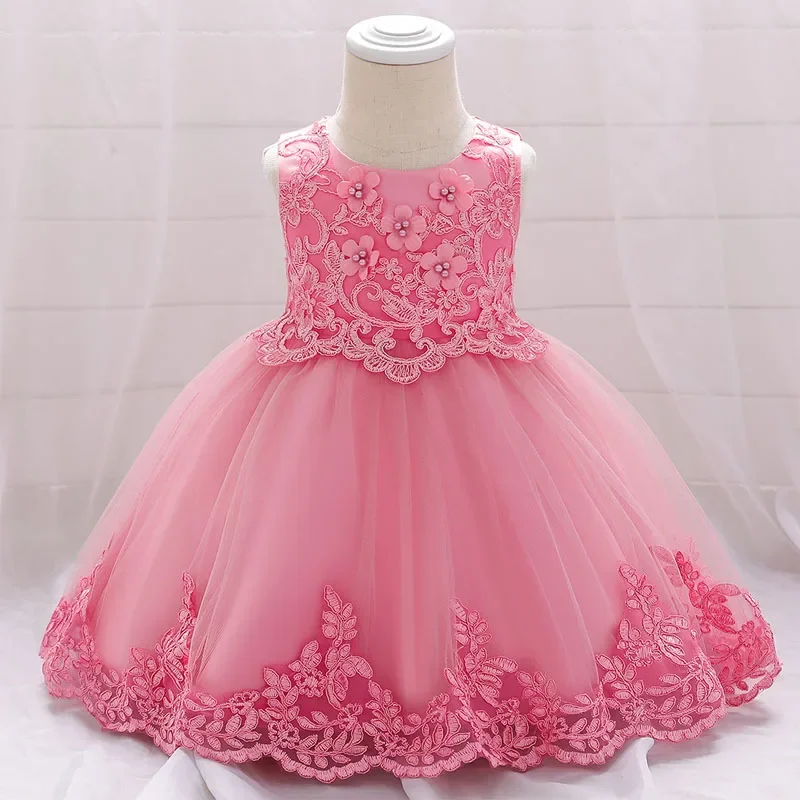 

Newborn Clothes Christening Kids Baby Girl Party Wedding Sequin Dresses Kids 2 1 Year Birthday Evening Princess Costume Vestidos