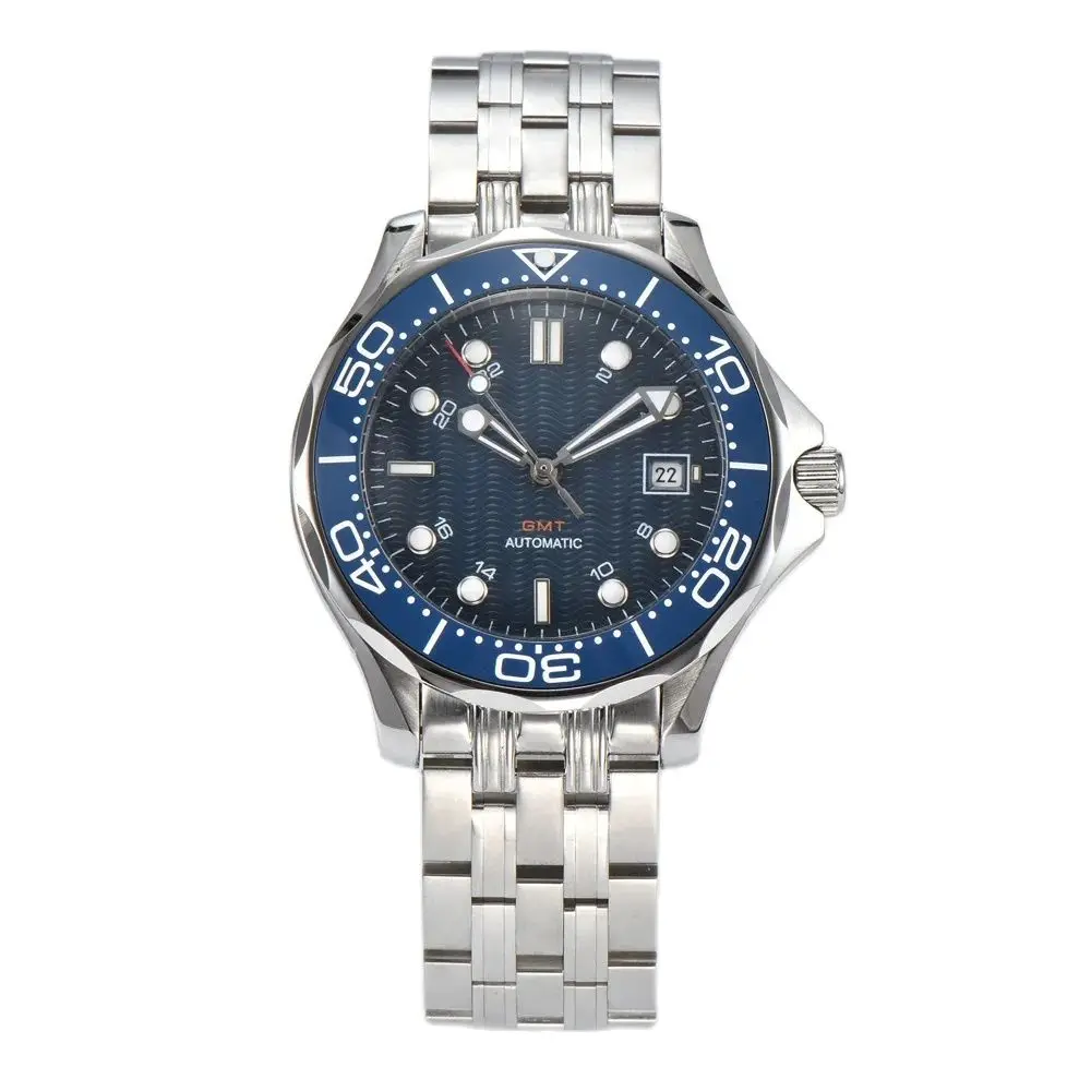 

PARNSRPE 41MM 8215 20bar Men's automatic diving watch Bracelet 3.8 High hardness ore mirror Luminous pointer