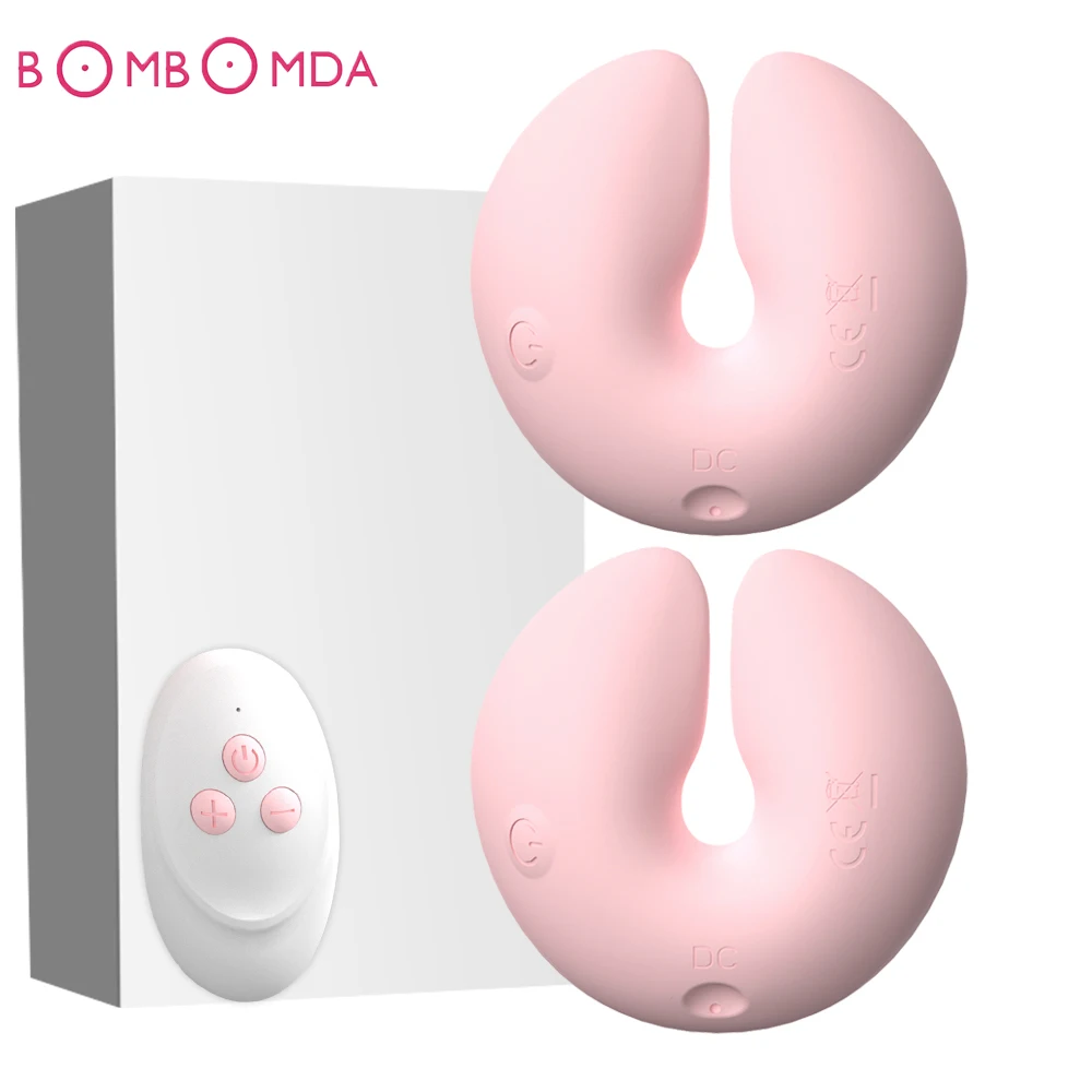 Wearable Nipple Massager Breast Vibrator Nipple Stimulator Wireless Sex Toys for Women Chest Nipple Masturbator Adult Supplies