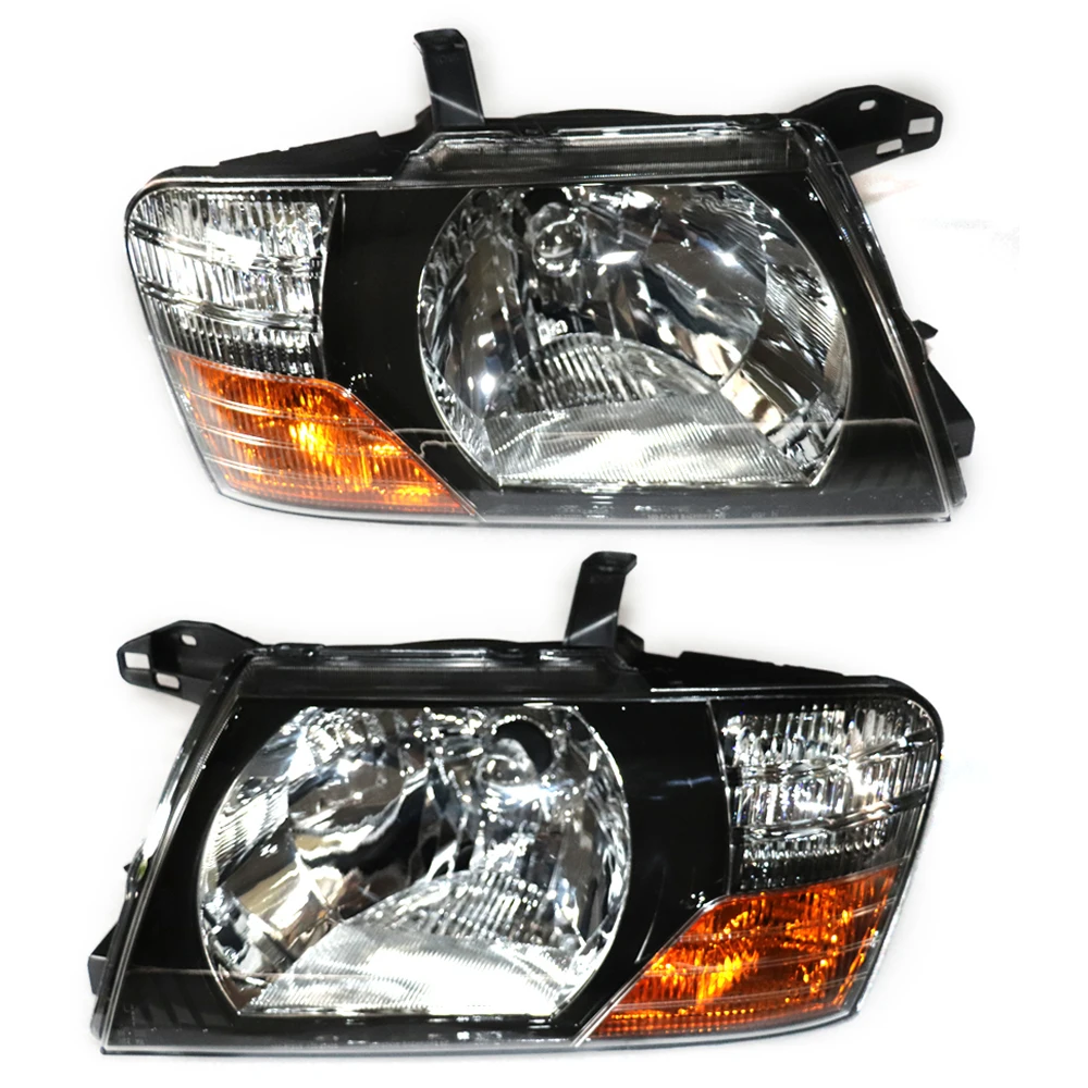 

Left & Right Headlights 1 Pair Headlamps Assembly Fit For 2000-2006 Mitsubishi Pajero Montero