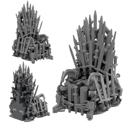 MOC Famous Movie Sword Array Throne Magic Rotating Building Blocks Figures Seat Chair Bricks Assemble Toy Child Birthday Gift