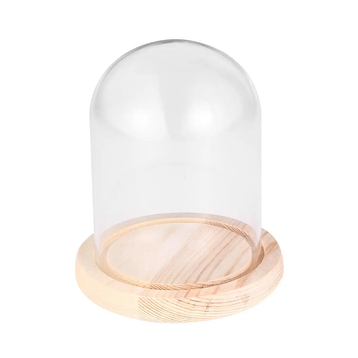 

Preserved Flower Glass Cover 10x14cm UV Protection Wedding Decor Transparent Dome Storage Display Case Dust Proof