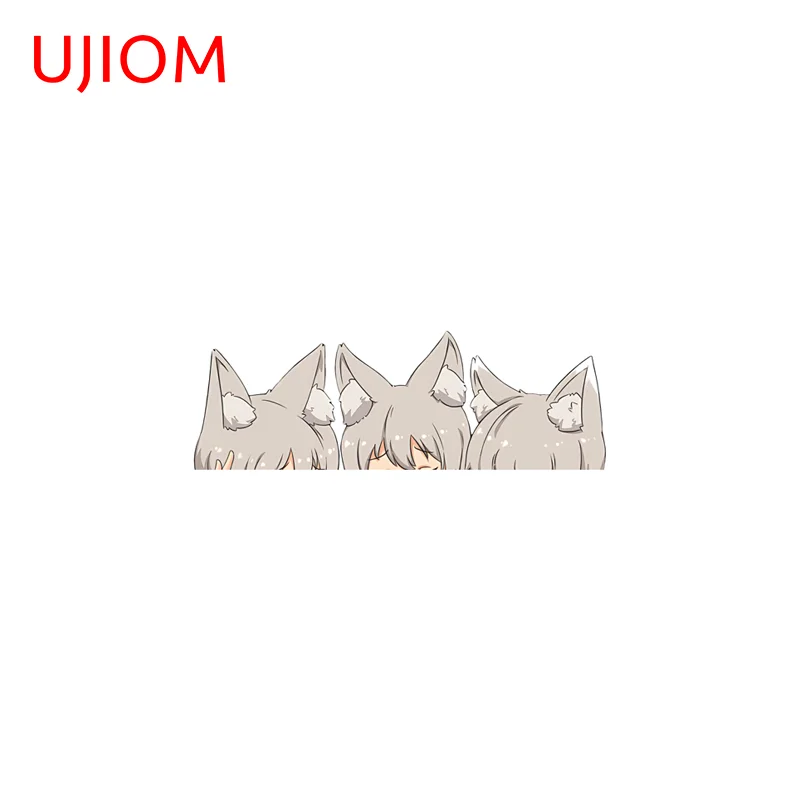 UJIOM furry cow girl big Wall Sticker pocket pussy Occlusion Scratch graffiti Decal Suitable for Sofa wall windows decor