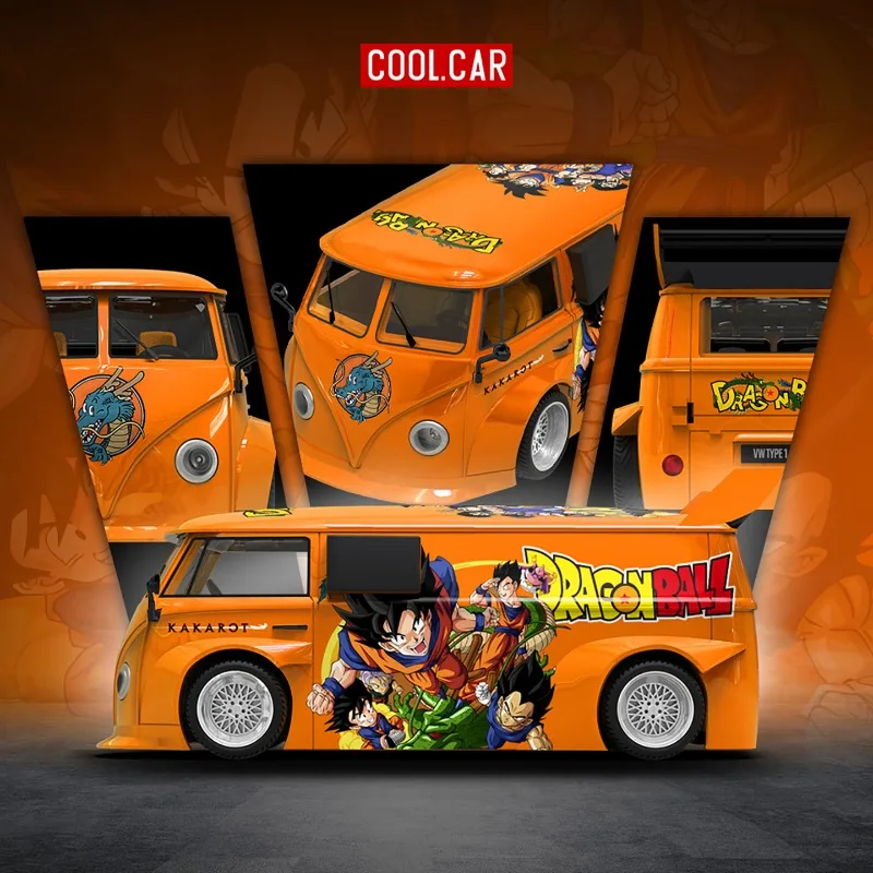 CC 1:64 Volkswagen T1 Coating Die Casting Alloy Car Model Adult Collection Ornament Male Toy Festival Creative Gift