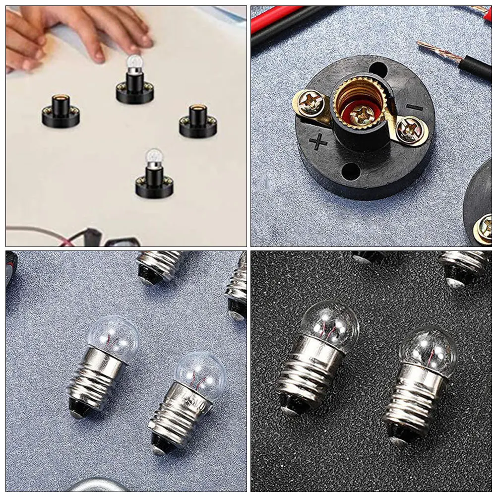 

1Set Screw Lamp Holder Base Easy Install Light Bulb Holder for Physics Lighting Experiments and Studio Use