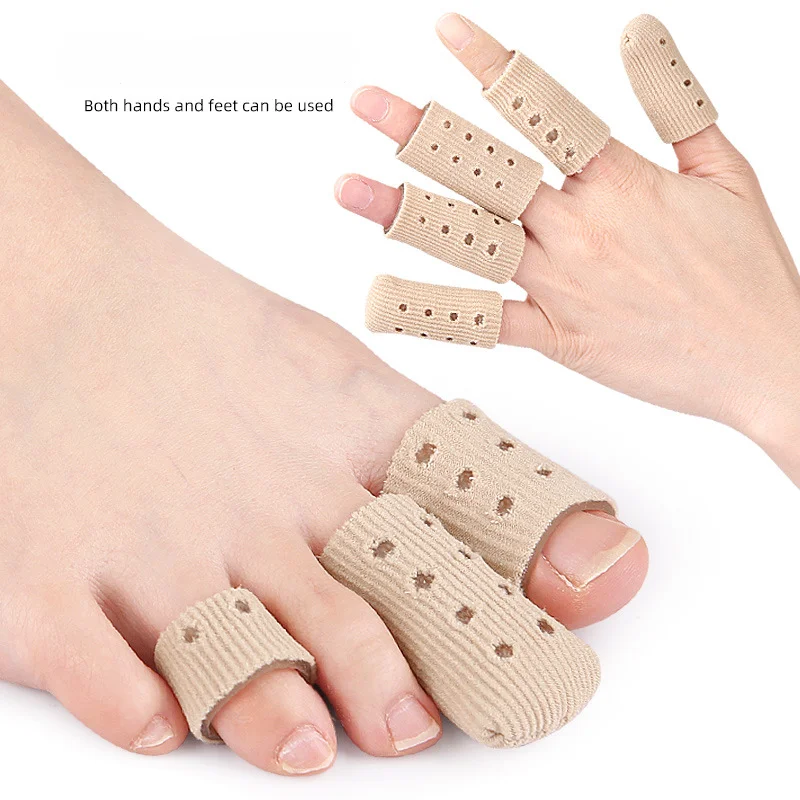 1Pcs Fabric Toe Separator Finger Protector Toe Cushion Tubes Sleeves for Bunion Corns Blisters Calluses