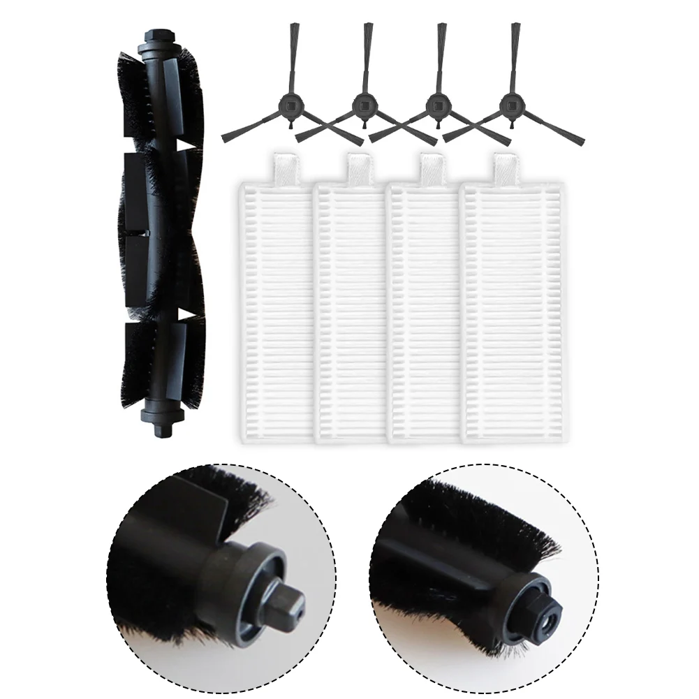 1 Set Main Brush Filters Side Brushes Kit For EZVIZ RE4/ RE4 Plus / RE5 /RE5 Plus Vacuum Cleaner Sweeper Accessories Cleaning