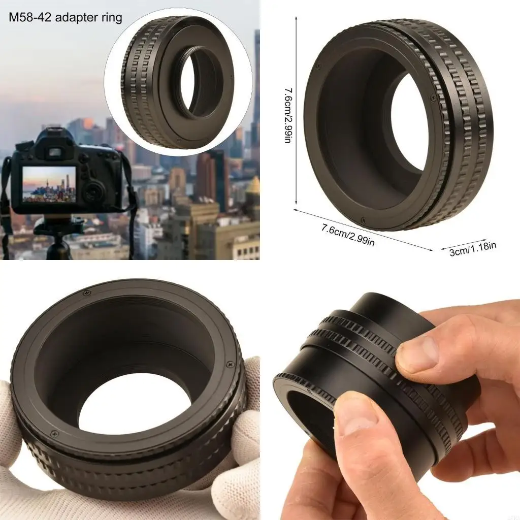 

27RA Удобная M58 до M42 Фокусировка хеликоидной адаптерной трубки для камерных объектива улучшает опыт фотографии