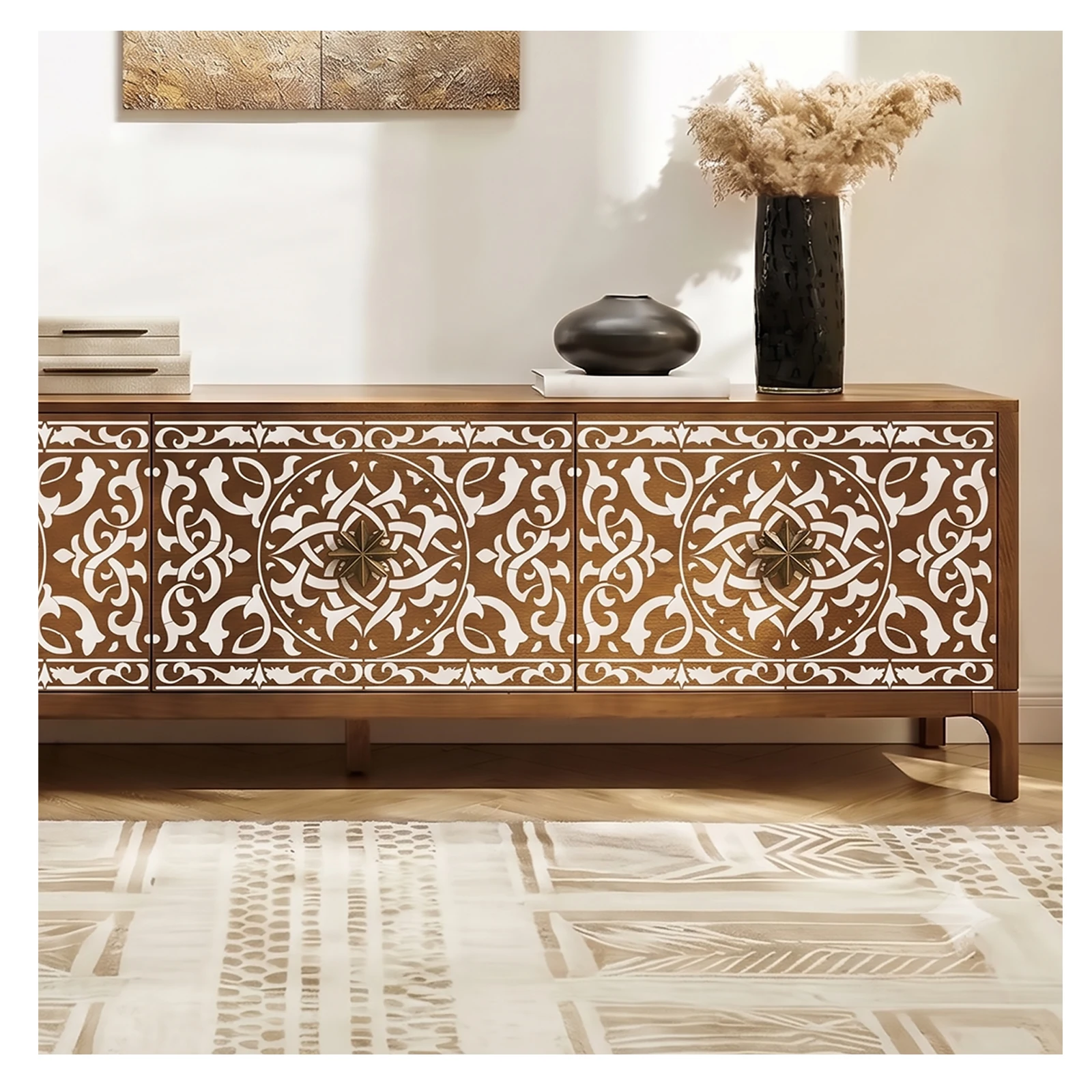 large-reusable-wall-stencil-moroccan-design-for-painting-wall-plaster-home-decor-repeating-border-furniture-template