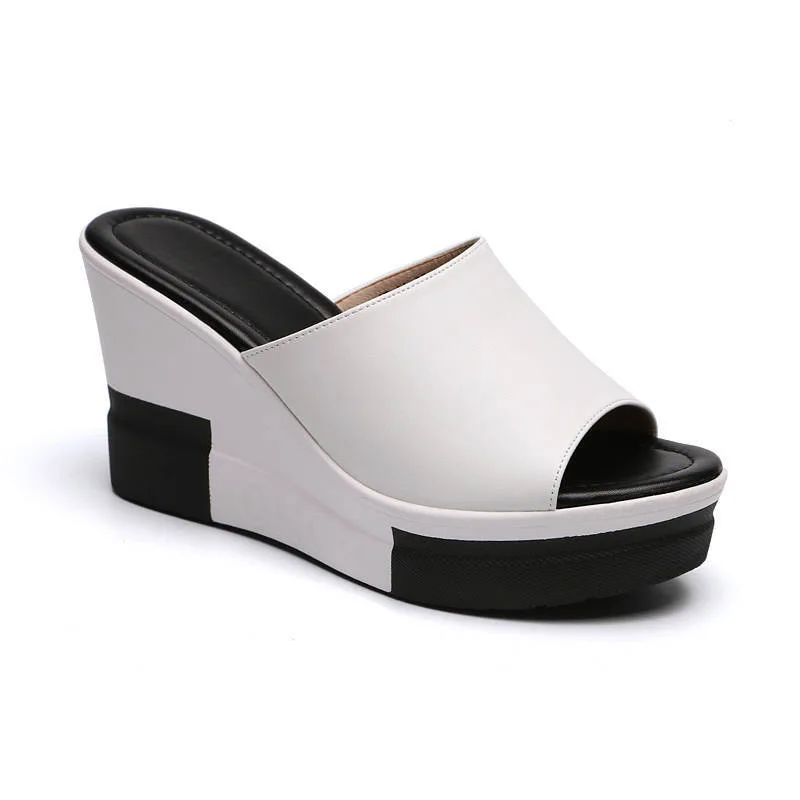 KNCOKAR  In summer, the new lady has a graceful and elegant style with a thick base and a high heelSize; 35-40