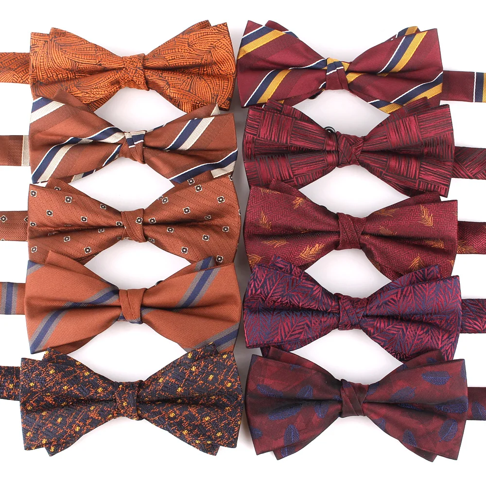 

New Brown Bow ties Wedding Bow tie For Men Women Bow knot Adult Claret Color Bow Ties Cravats Party Men's Bowties For Gifts