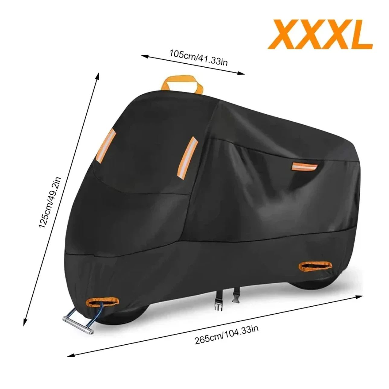 

Motorcycle Cover All Season Waterproof Universal Outdoor Protection Against Dust Debris Uv Protection 210D Thick Oxford M-XXXXL
