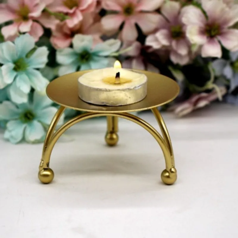 1 x neuer Haushalts-Glam-Kerzenhalter im Luxe-Stil, Vintage-Kerzenlicht-Dinner-Requisite, minimalistische romantische Esstischdekoration für Zuhause