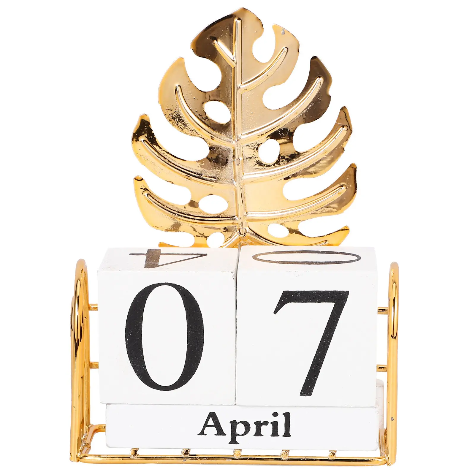 

Набор из 1 деревянного настольного вечного календаря-блоков, декоративный деревянный календарь для офиса, дома, рабочего места