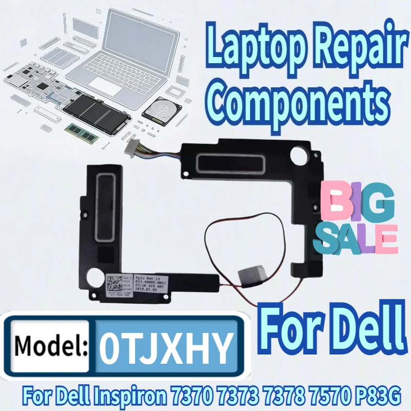 

USED For Dell Inspiron 7370 7373 7378 7570 P83G Laptop Built-in Speaker 0TJXHY TJXHY CN-0TJXHY 023.400BD.0001