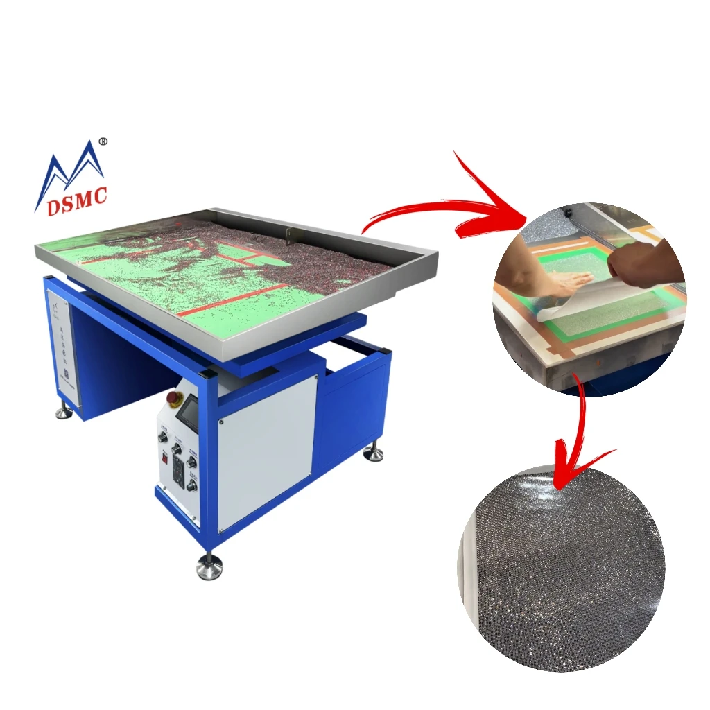 DSMC 75x150cm Semi-Automatic Carbon Steel Rhinestone Machine for Garment Hot Fix Stone Fixing