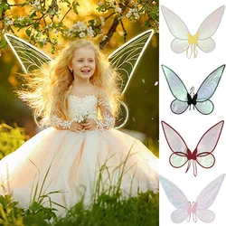 Butterfly Fairy Wings Costume Women Girls Sparkle Princess Angel Wing for Halloween Party Favor Cosplay Costume Dress Up Props