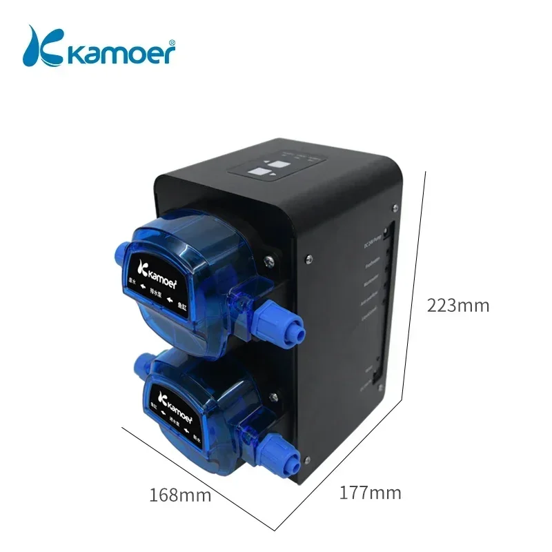 Kamoer X2SR WiFi Automatic Water Change Pump with Two Stepper Peristaltic Pumps for Aquarium (Phone Control and Long Lifetime)