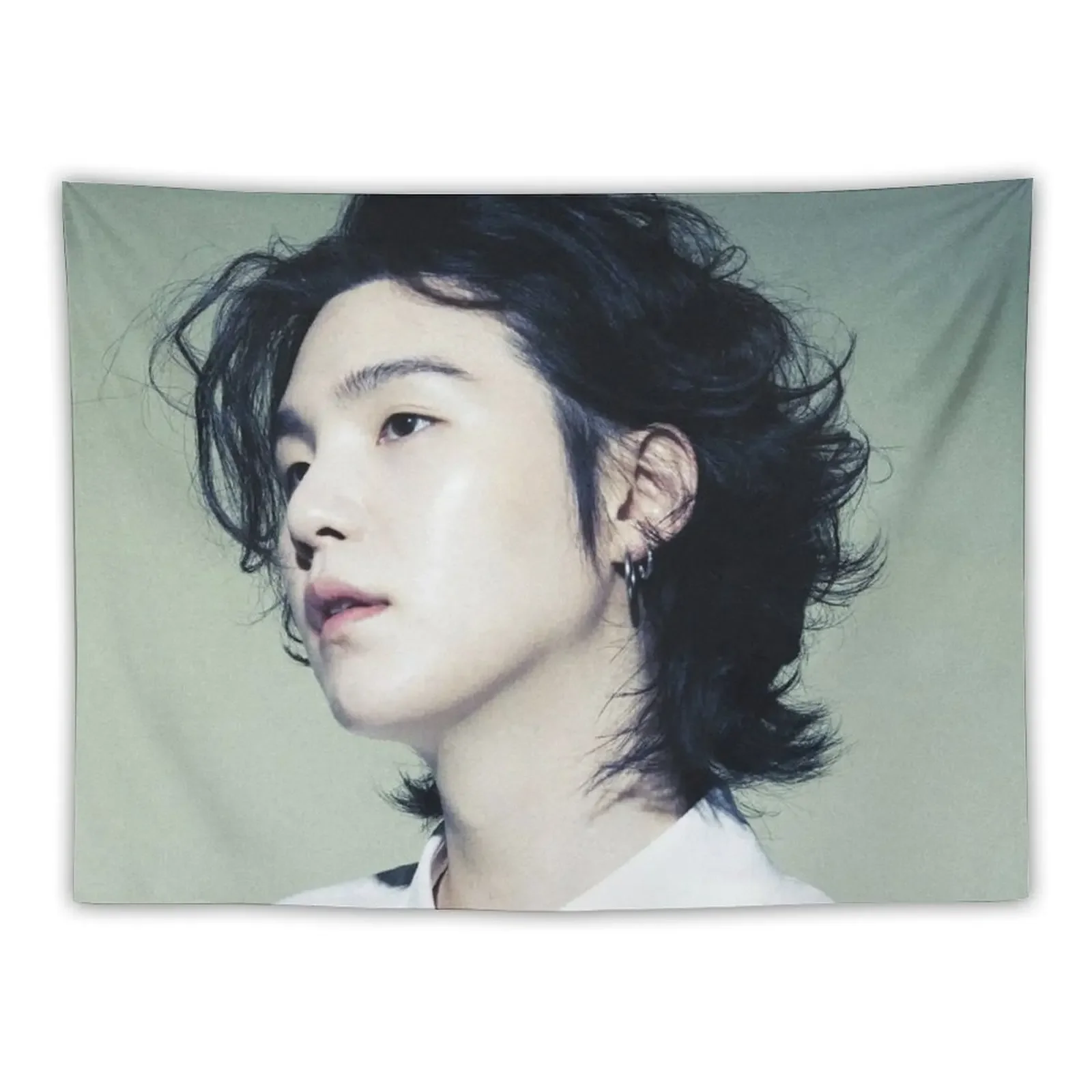 Long Hair Yoongi #8 Tapestry Room Decor For Girls Nordic Home Decor Decoration Pictures Room Wall Tapestry