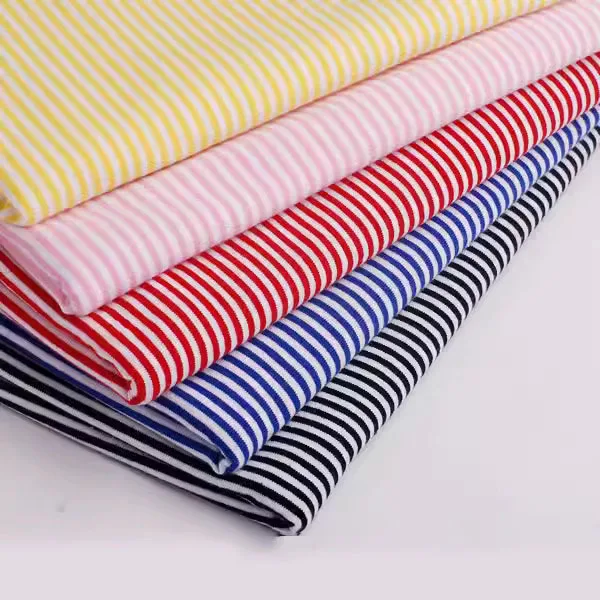 wide 2mm stripe 100% cotton knitting elastic fabric DIY sewing clothing cloth 165cm wide 100% tissu hometextile tela sewing