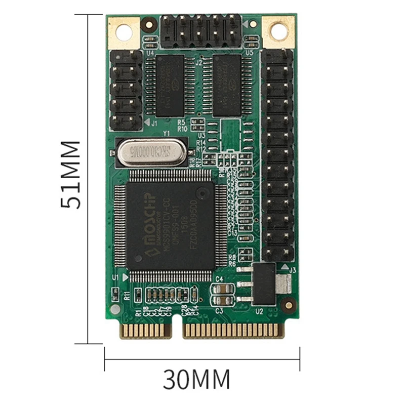 Top-Pcie To RS232 Adapter Card Pcie X4 To RS232 Adapter Card 2 Serial RS232 Interfaces RS232 Multi-Serial Communication Card