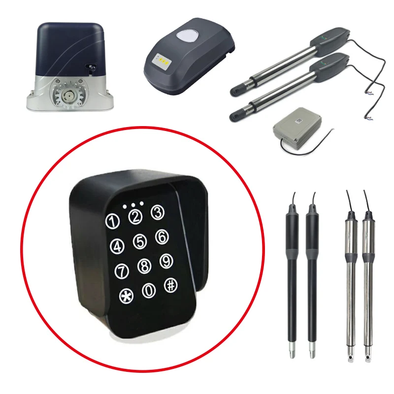 Wireless Keypad Keyless Entry Keypad Waterproof Digital Code Panel Security Control for  Automatic Swing Sliding Gate Opener