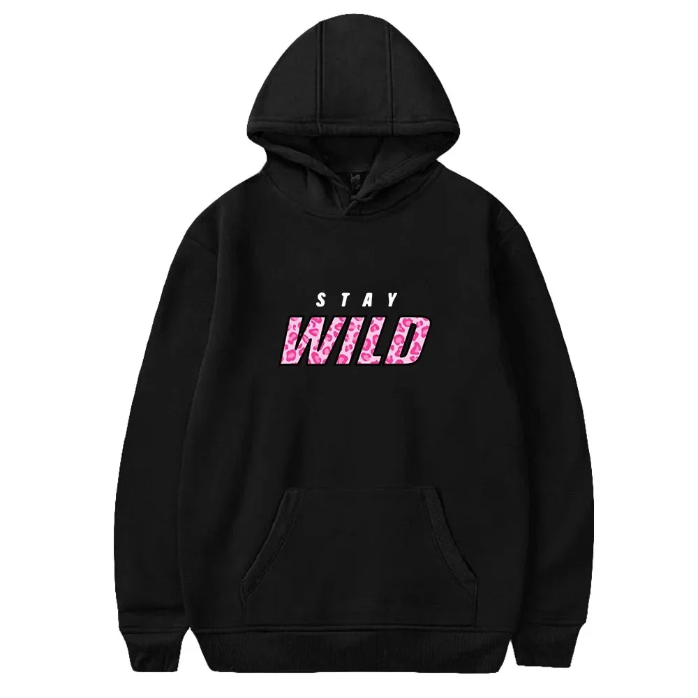 Stay Wild hoodies for men and women, clothes with all matches, casual tops