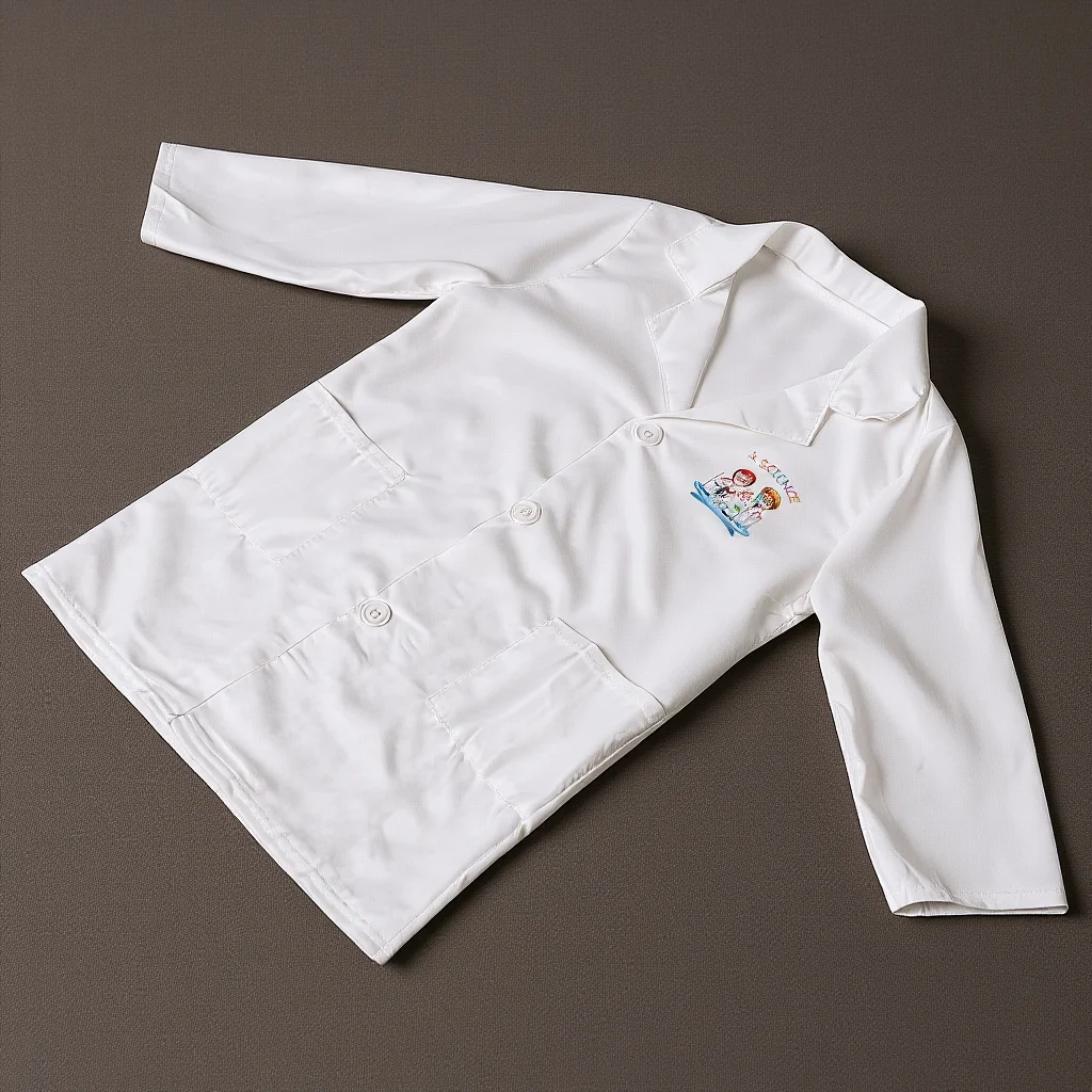 

Kids Scientist Costume Washable Lab Coat Boys Trench Coat Reusable Party Kids Cosplay Lovely Accessory Scientist Clothes