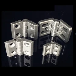 1pc 알루미늄 압출 프로파일 2020 3030 3040 4040 금속 경첩 아연 합금 경첩 알루미늄 프로파일 브래킷 코너 브래킷