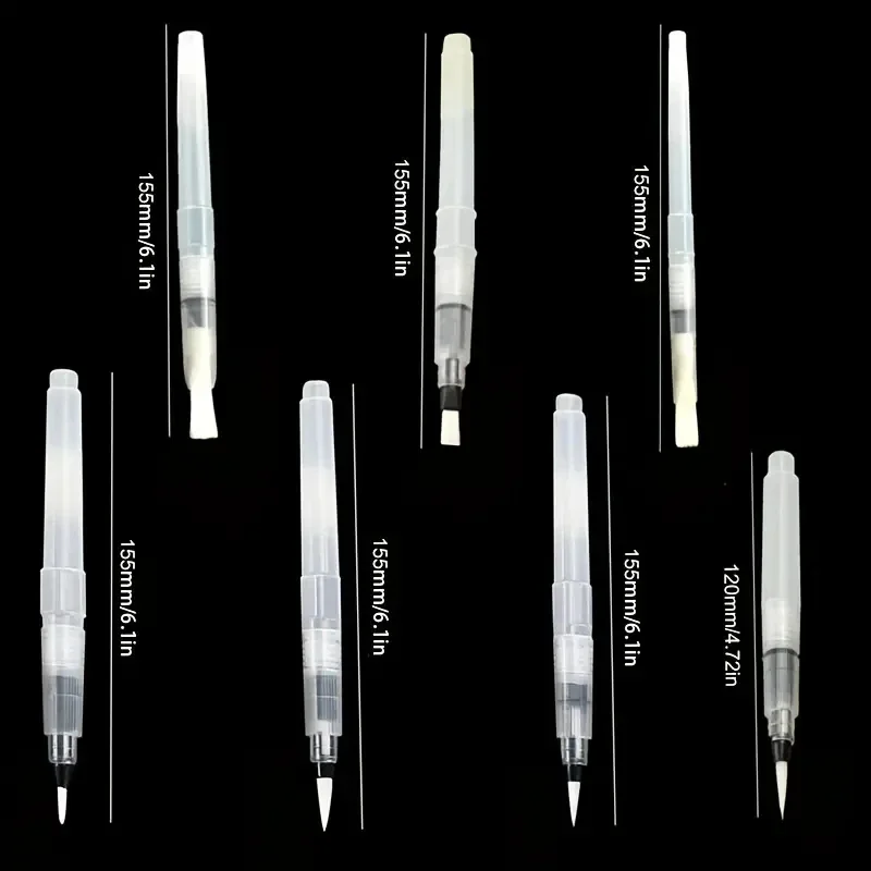 7pcs Watercolor Brush Pens Refillable Watercolor Brush Pens Water Paint Brushes For Watercolor Painting