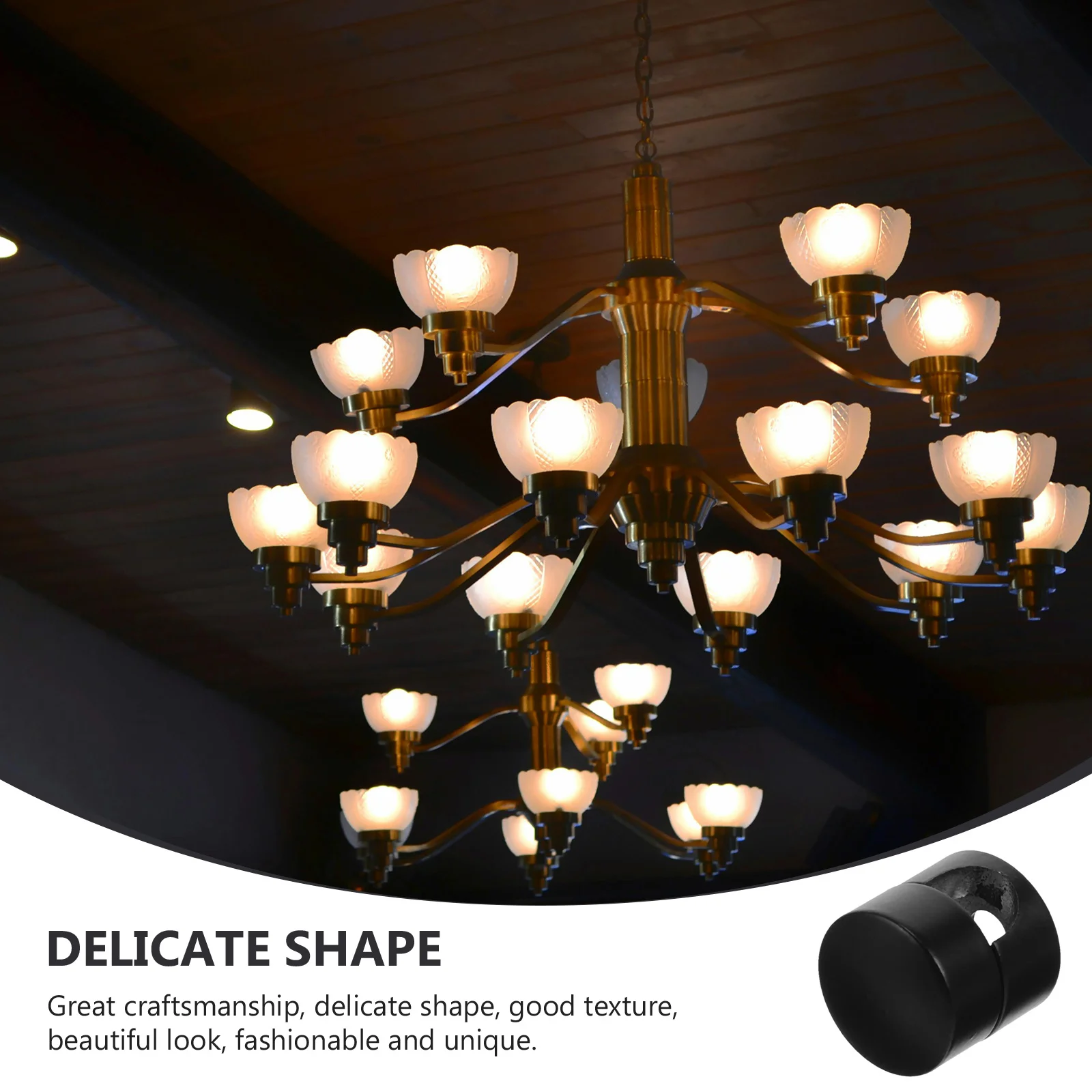 

4Pcs Chandelier Cord Clip Solid Cable Gland Connector for Hanging Lights Anti-Rust Strain Relief Fitting Secure Hold