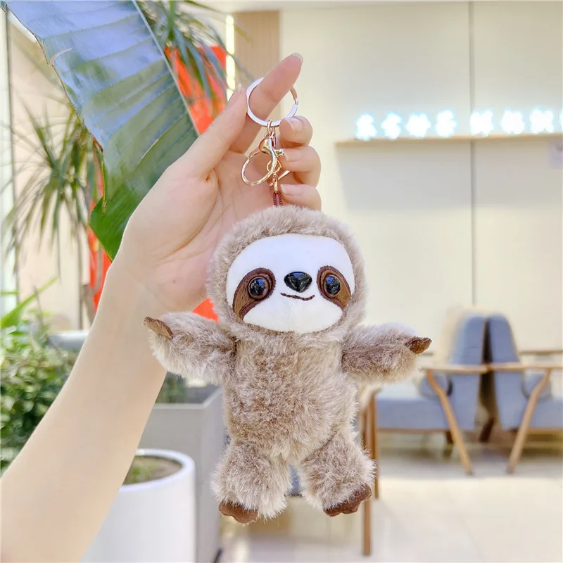 Plushie Key Pendant Cute Animal Sloth Doll Charm Bag Charm Backpack Accessory Soft And Comfortable Key Pendant For Family Friend