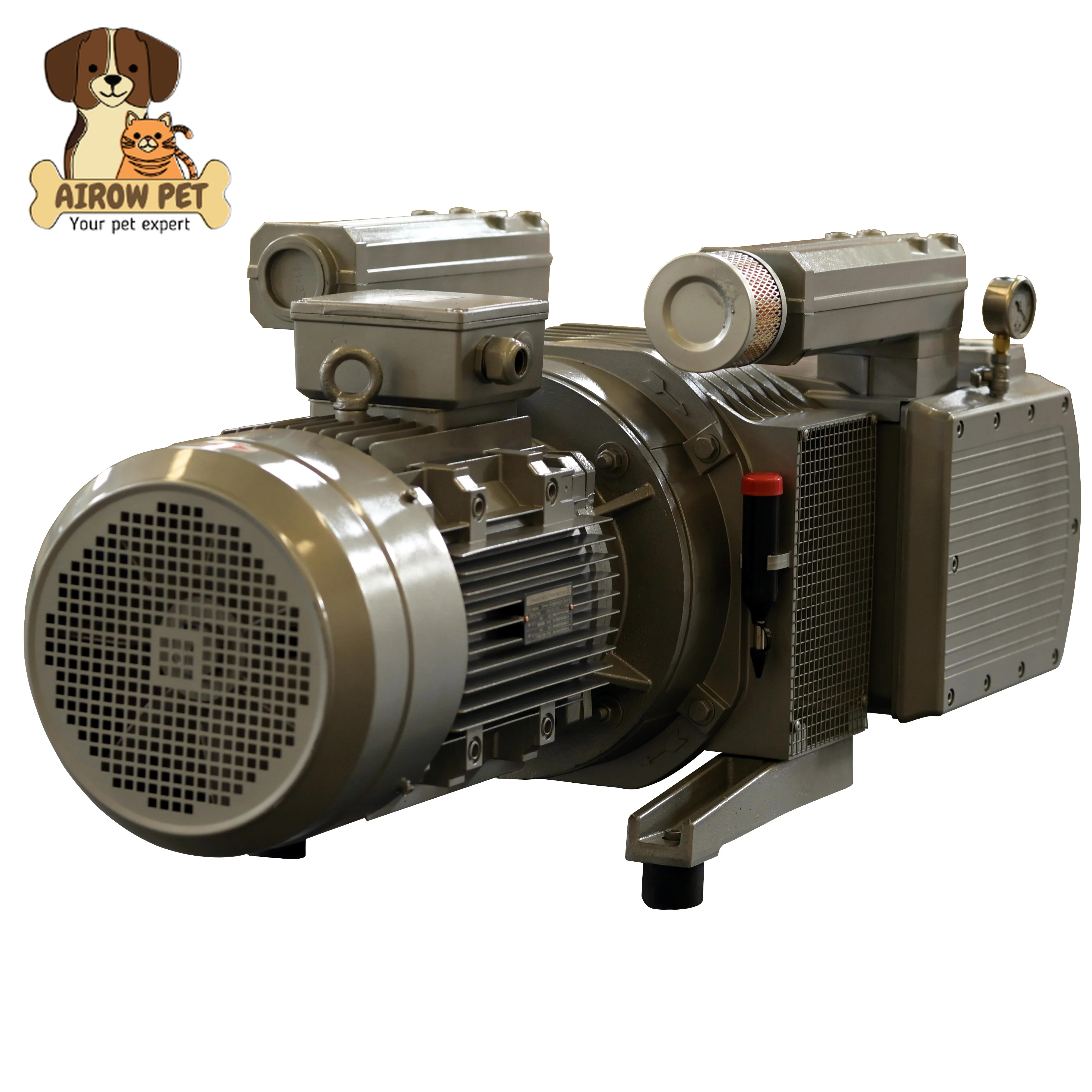 AIROW KVF250 7.5KW 300m³/h 10HP High Flow Oil Free Vacuum Pump for CNC Router and Woodworking Worktable