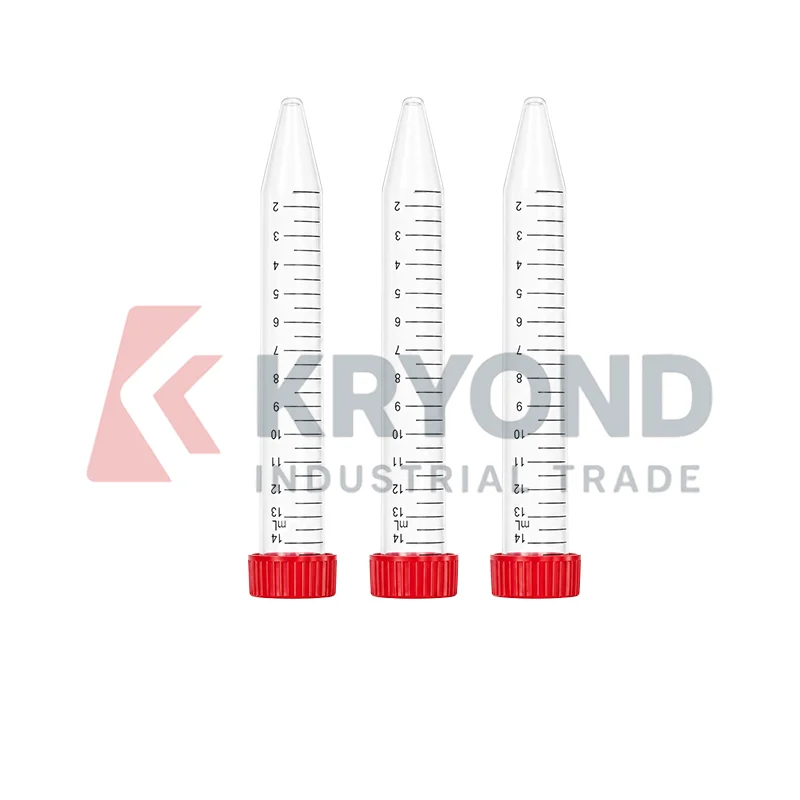 15ml Plastic Centrifuge Tube CT-002-15A Conical Bottom Laboratory Sample Container with Screw Cap Research Use Pack 25pcs Set