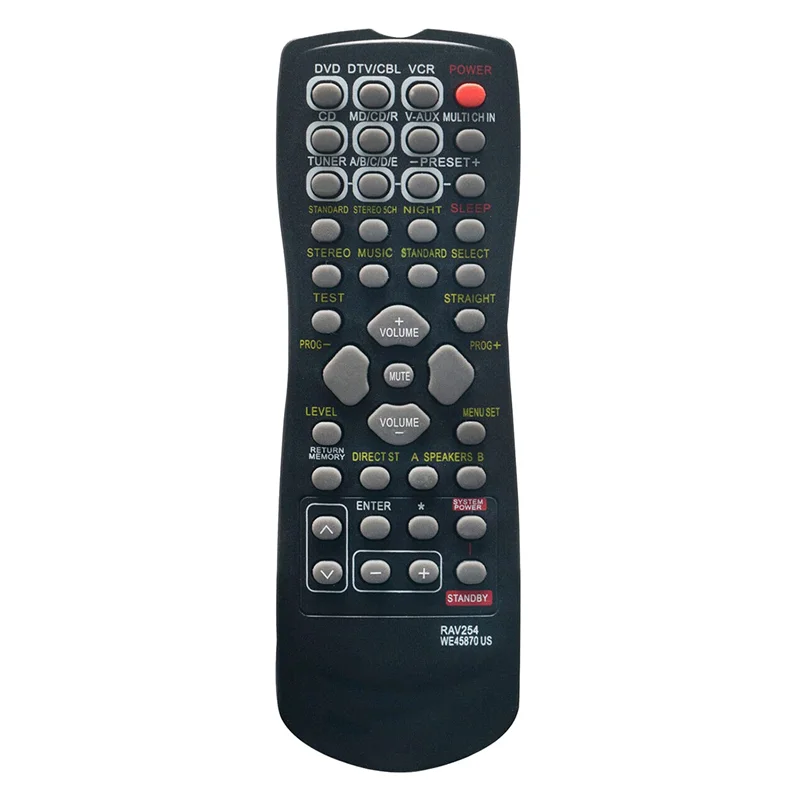 RAV254 Substituir Controle Remoto para Receptor Yamaha RX-V496 HTR-5240 HTR-5250 HTR-5630 RX-V350 RX-V359 RX-V390